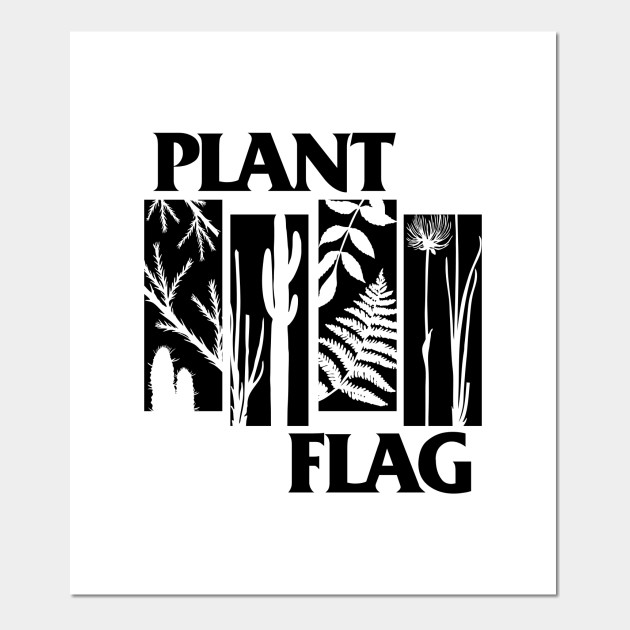 Plant Flag - Black Print